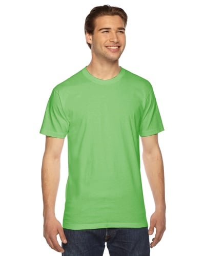Custom Printed American Apparel 2001W Unisex Fine Jersey Short-Sleeve T-Shirt - 10 - Front View | ThatShirt