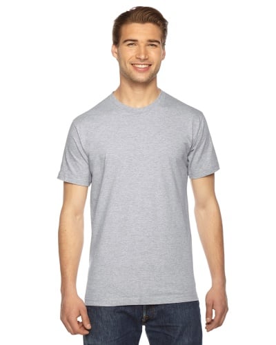 Custom Printed American Apparel 2001W Unisex Fine Jersey Short-Sleeve T-Shirt - 12 - Front View | ThatShirt