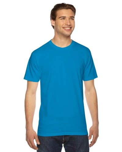 Custom Printed American Apparel 2001W Unisex Fine Jersey Short-Sleeve T-Shirt - 2 - Front View | ThatShirt
