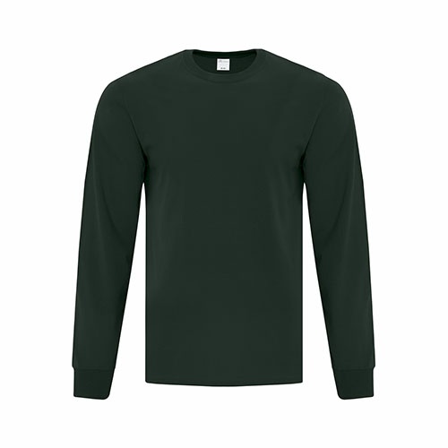 Custom Printed ATC1015 Everyday Cotton Long sleeve Tee - 2 - Front View | ThatShirt