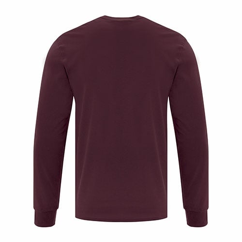 Custom Printed ATC1015 Everyday Cotton Long sleeve Tee - 5 - Back View | ThatShirt
