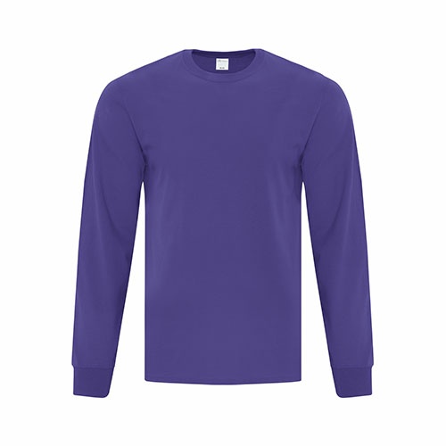 Custom Printed ATC1015 Everyday Cotton Long sleeve Tee - Front View | ThatShirt