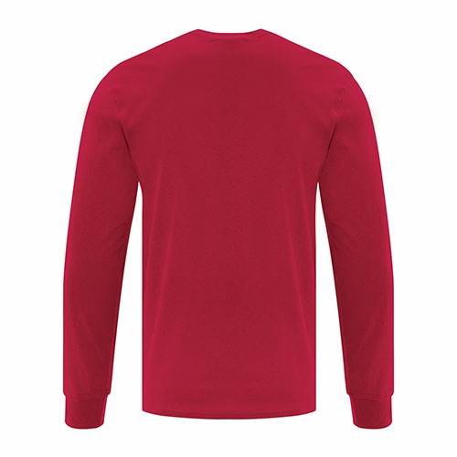 Custom Printed ATC1015 Everyday Cotton Long sleeve Tee - 9 - Back View | ThatShirt
