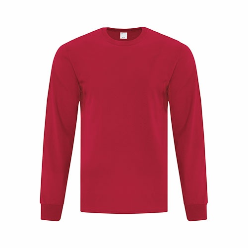 Custom Printed ATC1015 Everyday Cotton Long sleeve Tee - 9 - Front View | ThatShirt