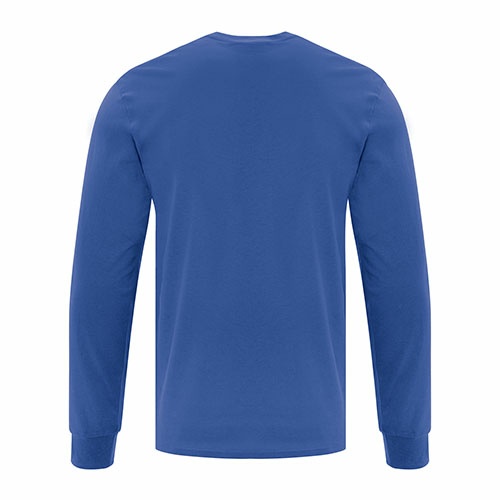 Custom Printed ATC1015 Everyday Cotton Long sleeve Tee - 10 - Back View | ThatShirt
