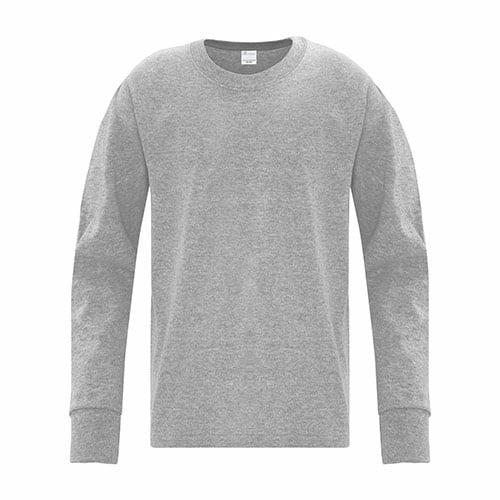 Custom Printed ATC 1015Y Everyday Cotton Long Sleeve Youth Tee - 0 - Front View | ThatShirt