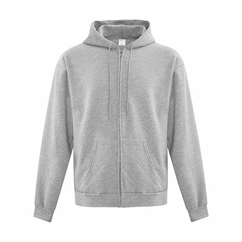 Custom Printed ATCF2600 Everyday Fleece Full Zip Hooded Sweatshirt - Front View | ThatShirt