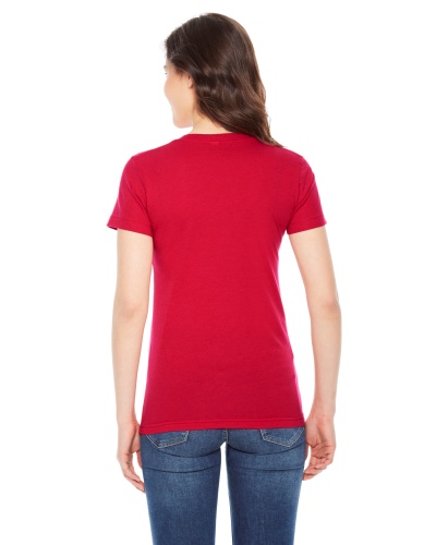 Custom Printed American Apparel BB301W Poly-Cotton Short-Sleeve Crewneck - 3 - Back View | ThatShirt