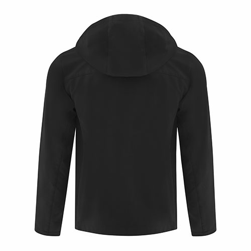 Custom Printed Coal Harbour J7605 Essential Hooded Soft Shell Jacket - 0 - Back View | ThatShirt
