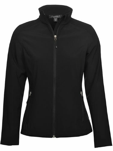 Custom Printed Coal Harbour L7603 Everyday Soft Shell Ladies’ Jacket - Front View | ThatShirt