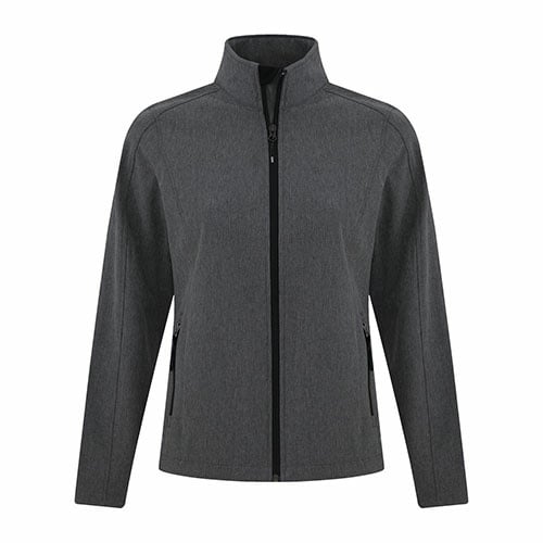 Custom Printed Coal Harbour L7603 Everyday Soft Shell Ladies’ Jacket - Front View | ThatShirt